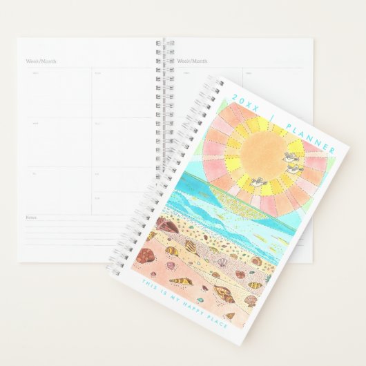 Beach Happy Place Planner Planer (Anzeige)