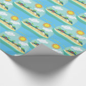 Beach Happy Place Thunder_Cove Geschenkpapier (Ecke)
