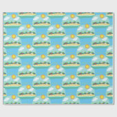 Beach Happy Place Thunder_Cove Geschenkpapier (Flach)