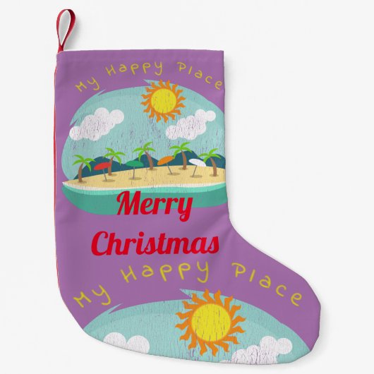 Beach Happy Place Thunder_Cove Kleiner Weihnachtsstrumpf (Vorderseite)