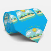 Beach Happy Place Thunder_Cove Krawatte (Gerollt)