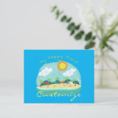 Beach Happy Place Thunder_Cove Postkarte (Stehend Vorderseite)