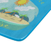 Beach Happy Place Thunder_Cove Schneidebrett (Ecke)