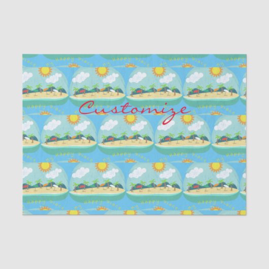 Beach Happy Place Thunder_Cove Seidenpapier (Vorderseite)
