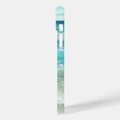 Beach Happy Place Wasserfarbe Waves Küste Case-Mate iPhone Hülle (Rückseite / Links)