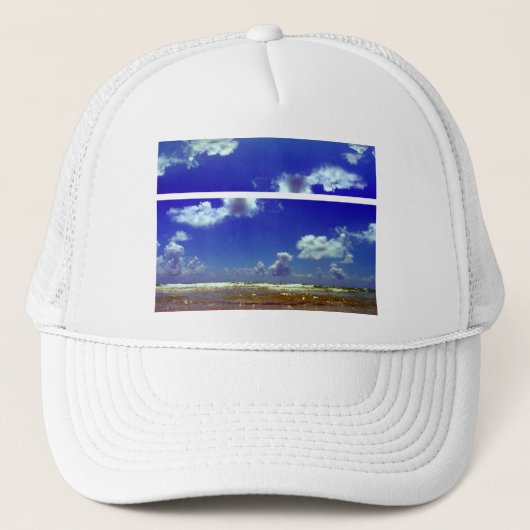 ~Beach~ HAT, KÜMMERN SIE! Truckerkappe (Vorderseite)