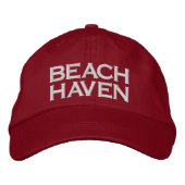 BEACH HAVEN HAT BESTICKTE BASEBALLKAPPE (Vorderseite)