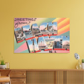 Beach Haven, New Jersey - Große Buchstabenszenen Leinwanddruck (Insitu (Wohnzimmer))