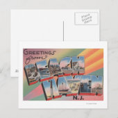 Beach Haven, New Jersey - Große Buchstabenszenen Postkarte (Vorne/Hinten)