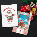 Beach Hawaii Mele Kalikimaka Weihnachtsgebäck Foto Feiertagskarte<br><div class="desc">Fun Hawaii Beach Weihnachtskarte mit "Mele Kalikimaka" Foto</div>