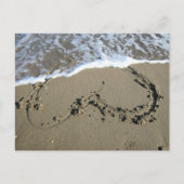 Beach Heart Postkarte (Vorderseite)
