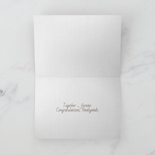 Beach Hearts Hochzeit Karte (Innenseite)