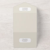 Beach Hearts in Sand Wedding Einladungen UAWG Deta (Außenbereich)