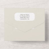 Beach Hearts in Sand Wedding Einladungen UAWG Deta (Rückseite)