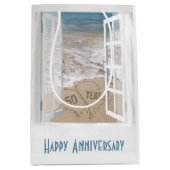 Beach Hearts zum 50. Jubiläum Mittlere Geschenktüte (Vorderseite)