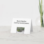 Beach Heather Note Card Karte (Rückseite)