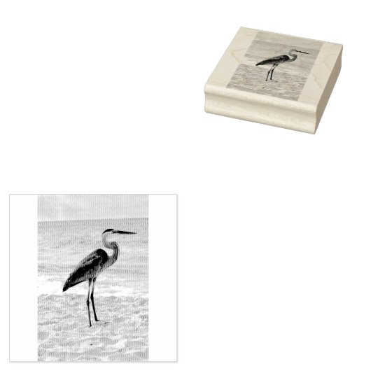 Beach Heron Gummistempel (Stempel)
