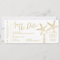 Beach Hochzeit in Urlaubsort Starfish Boarding Pas