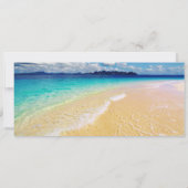 Beach Hochzeit in Urlaubsort UAWG 2 Einladung (Rückseite)