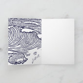 Beach Hochzeit in Urlaubsort Vielen Dank Dankeskarte (Innenseite)