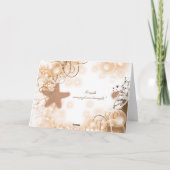 Beach Hochzeit Thema ~ Danke 2 (Rückseite)