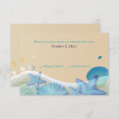 Beach-Hochzeitkarte Einladung (Vorne/Hinten)