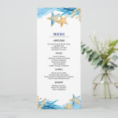 Beach | Hochzeitskarten für Hochzeiten am Meer Programm (Stehend Vorderseite)