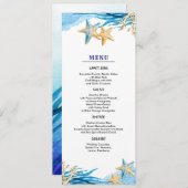 Beach | Hochzeitskarten für Hochzeiten am Meer Programm (Vorne/Hinten)