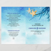 Beach | Hochzeitsprogramm für Küstengewässer (Vorderseite)