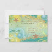 Beach Hochzeitthema ~ Antwort rsvp Karte (Rückseite)