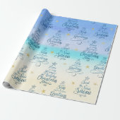 Beach Holiday Redewendungen Küste Weihnachtsmuster Geschenkpapier (Ungerollt)