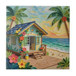 Beach Home Oceanic Coastal Art Fliese