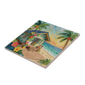 Beach Home Oceanic Coastal Art Fliese (Seite)