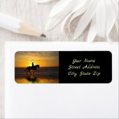 Beach Horse and Rider Dressage Hübsch (Insitu)