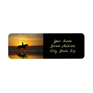Beach Horse and Rider Dressage Hübsch