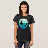 Beach Horse Surfing Equestrian Wakeboarding Water  T-Shirt (Vorne ganz)