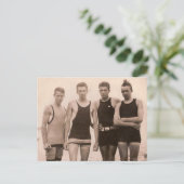 Beach Hotties 1905 Postkarte (Stehend Vorderseite)