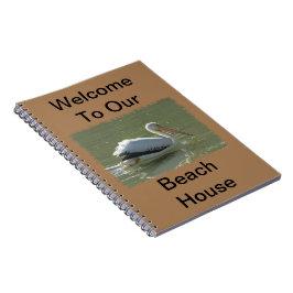 Beach House Airbnb Pelican Foto Coast Bird Guest Notizblock