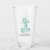Beach House Anchor & Rope Aqua Blue ID623 Glas (Vorderseite)