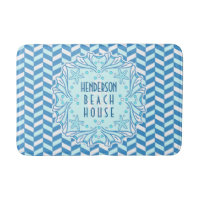 Beach House Art Deco Muschel und Herringbone Custo