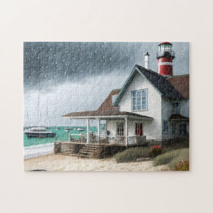 Beach House Art Foto Puzzles Internet Jigsaw Puzz