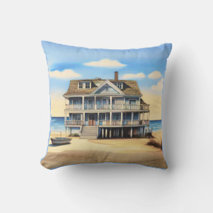Beach House auf dem Sand Kissen