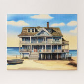 Beach House auf dem Sand Puzzle (Horizontal)