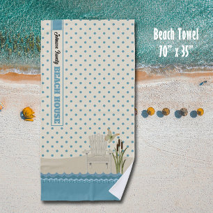Beach House Beach Scene Lake House Strandtuch