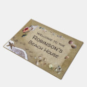 Beach House (benutzerdefinierbar) Fußmatte (Schrägansicht)