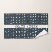 Beach House Bio schlichte Farblinien Badhandtuch Set (Handtuch)