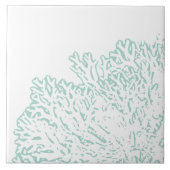 Beach House Blue Coral Fliese (Vorderseite)