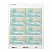 Beach House Clam Muschel Aqua Blue ID623 (Vorne)