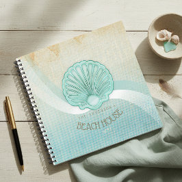 Beach House Clam Muschel Aqua Blue ID623 Notizblock