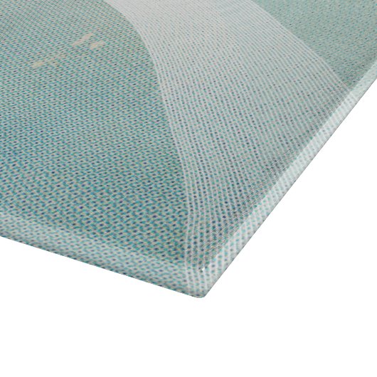 Beach House Clam Muschel Aqua Blue ID623 Schneidebrett (Ecke)